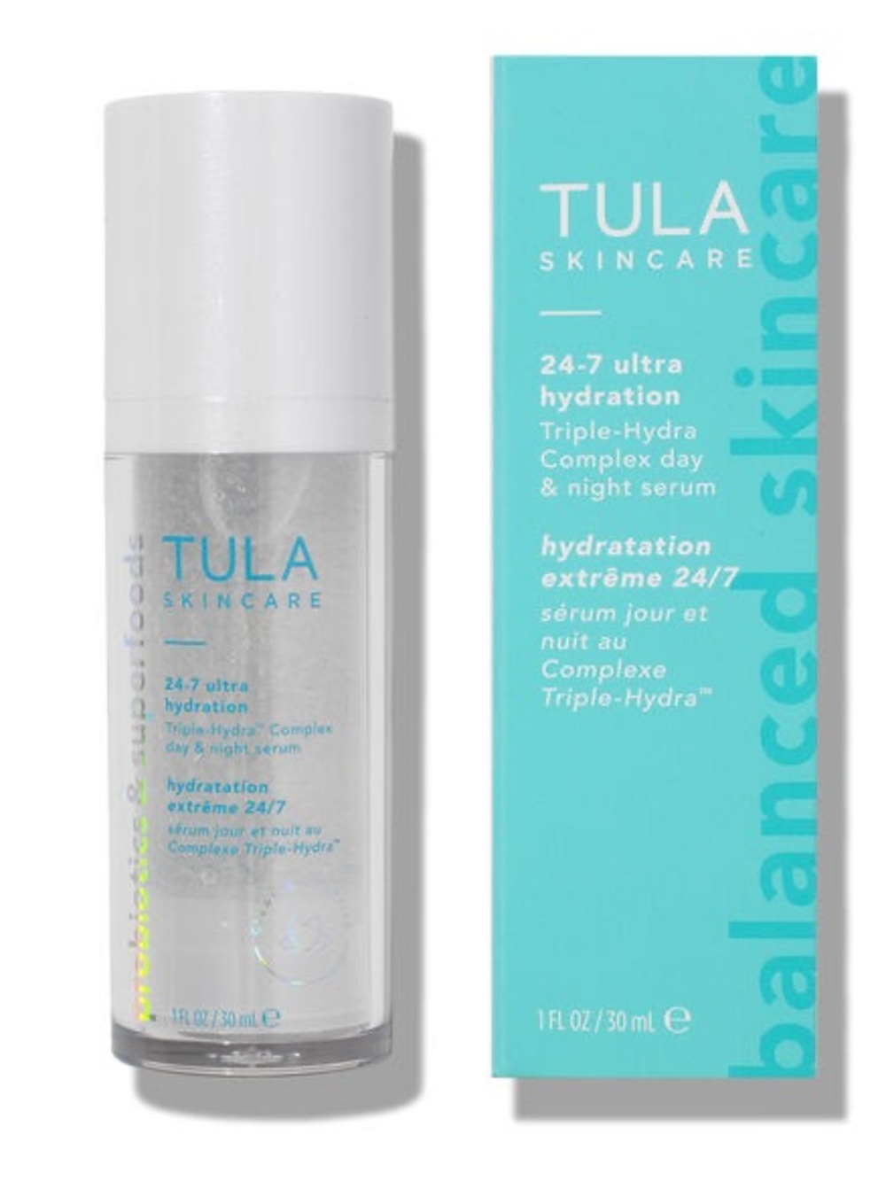NEW TULA Skincare 24-7 Ultra Hydration Triple-Hydra Complex Day & Night Serum 1